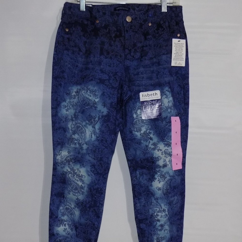 Bandolino Lisbeth Curvy Skinny Crop Jeans Sz 6 NWT - Picture 1 of 11
